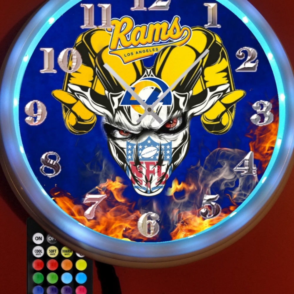 L.A. Rams on fire clock - Picture 3 of 4